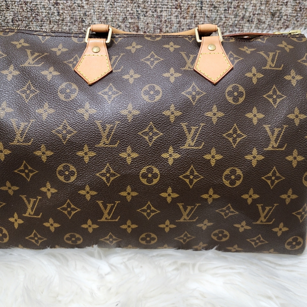 LV Monogram Speedy 40 Keepal Duffle Bag